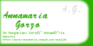 annamaria gorzo business card